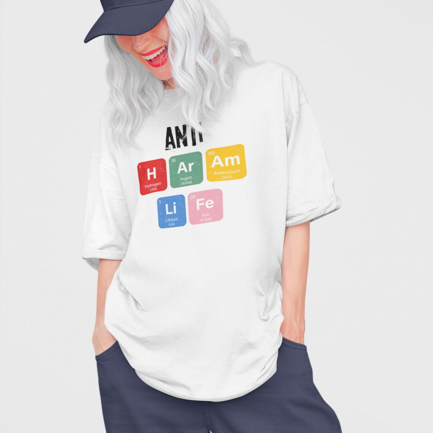 Anti - Haram Life Unisex Oversized T-shirt